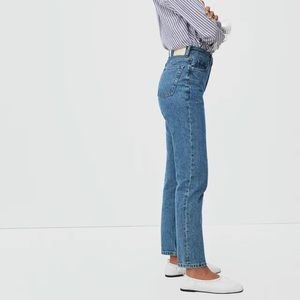 Everlane The 90s Cheeky Jean Medium Blue Wash 29 Rigid Denim